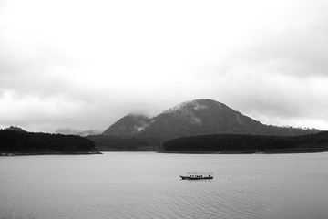 TuyenLam lake and boat