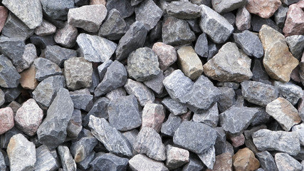 Close up of small stones as nature background.