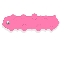 Set of cartoon germ and viruses.