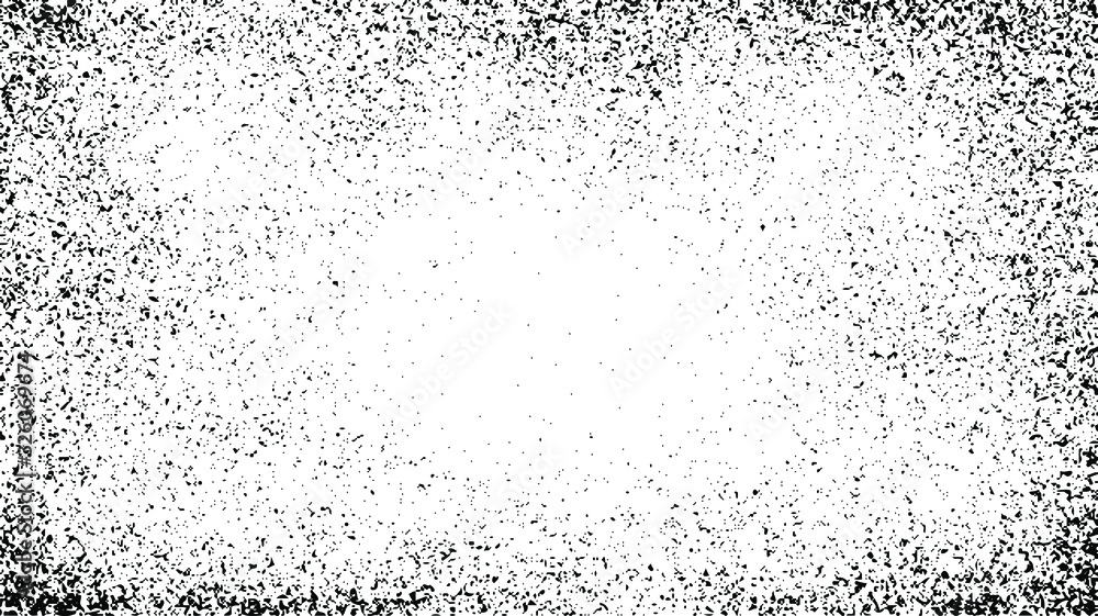 Poster abstract vector noise vanishing. subtle grunge texture overlay with fine particles isolated on a whi