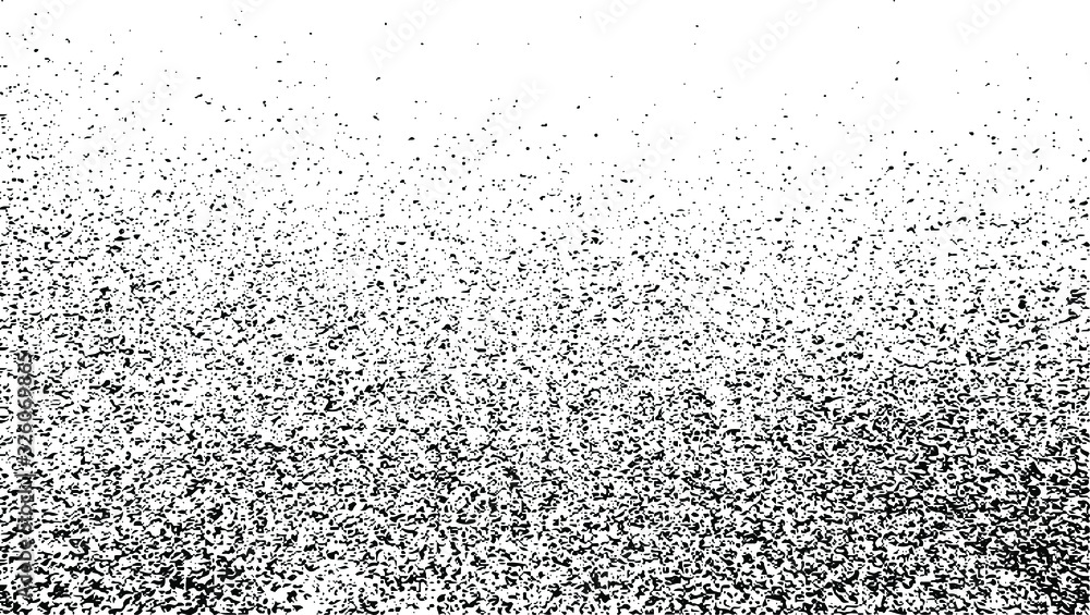 Poster abstract vector noise vanishing. subtle grunge texture overlay with fine particles isolated on a whi