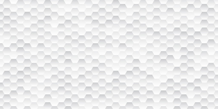 Abstract gray and white gradient grid mosaic background. Creative design templates. Bright wall background with hexagons. © arthead