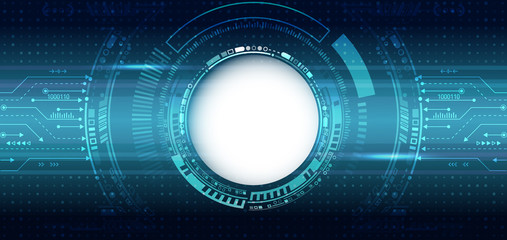 Obraz premium Abstract technology background. Futuristic digital innovation background. Hi-tech communication concept.