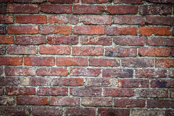 old red brick wall