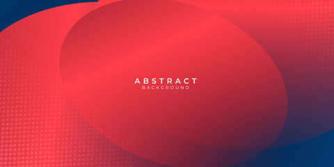 Red blue oval cricle curve abstract presentation background.
