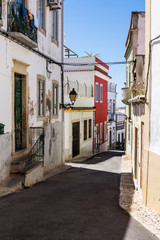 Narrow street of the city Estoi, Portugal