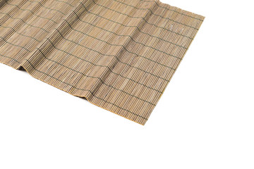 Mat for sushi isolated on white background