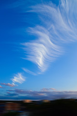 Cloud on the blue sky