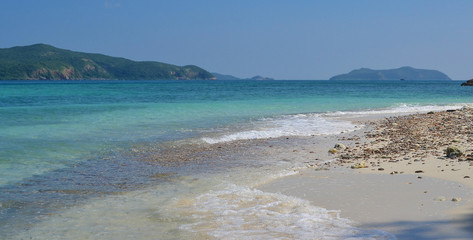tropical beach view in South East Asia