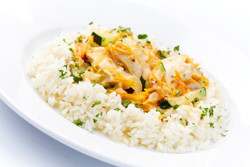 chicken with rice and herbs