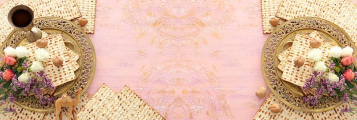 Pesah celebration concept (jewish Passover holiday)
