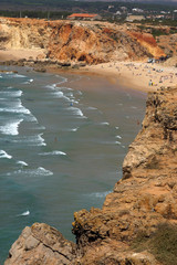 Sagres (Algarve) Portugal. Small beach next to the Fortress of Sagres