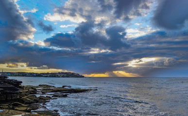 Fototapeta premium sunrise at bondi beach Australia