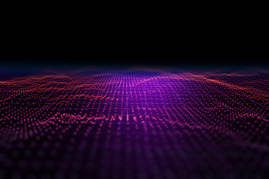 Light speed zoom travel in Deep space  background 3d technology illustration.