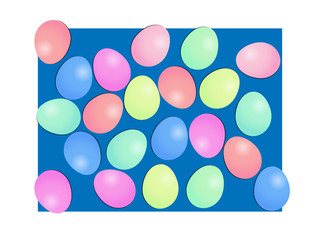 Easter eggs festival Vector illustration