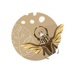 Goliath beetle. Goliathus cacicus vector hand drawn illustration.