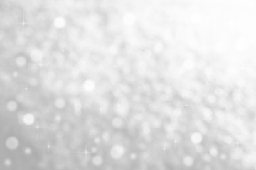 Blurred background of freshly fallen snow. Christmas template for design. Winter background.