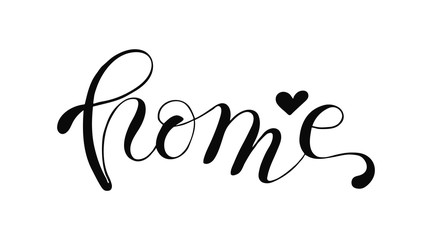 Isolated Welocme Home quote text