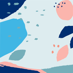 illustration abstract shapes dodles modern art scandinavian nordic design style for fashion or background or other