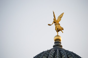 Fototapeta premium Dresden city view. Historic buildings. Dresden, Saxony, Germany