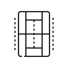 Game space line icon, concept sign, outline vector illustration, linear symbol.