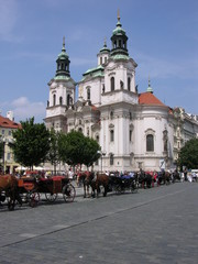 Naklejka na ściany i meble Prague, Czech Repub., St. Nicholas Church in Old Town
