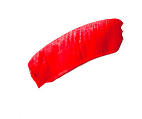 blue brush stroke on a white background