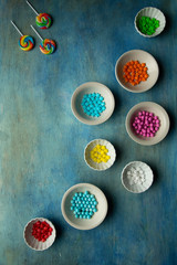Obraz na płótnie Canvas Colorful Candy in Bowls