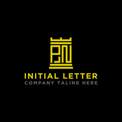 Inspiring company logo design from the initial letters of the PN logo icon. -Vectors