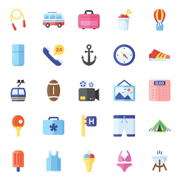  Pack Of Hobbies Flat Icons 