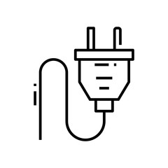 Obraz premium Electric tools line icon, concept sign, outline vector illustration, linear symbol.