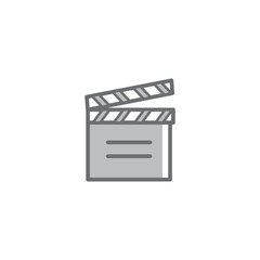 Clapper icon vector design template