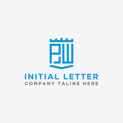 Inspiring company logo design from the initial letters of the PW logo icon. -Vectors