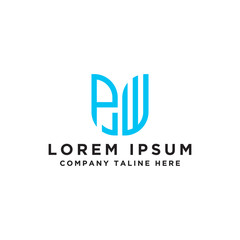 Inspiring company logo design from the initial letters of the PW logo icon. -Vectors