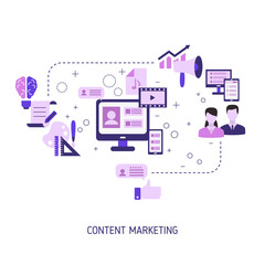 Fototapeta premium content marketing concept