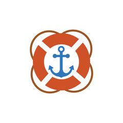 icon logo buoys and anchors