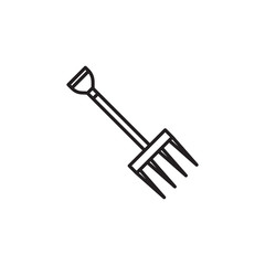 Fork garden icon vector design template