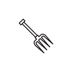 Fork garden icon vector design template
