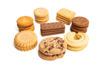 butter cookies isolated