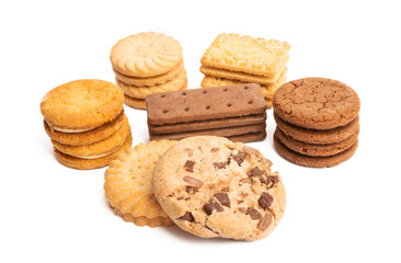 butter cookies isolated