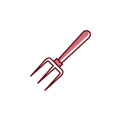 Fork garden icon vector design template