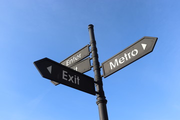 street symbols in europe on post