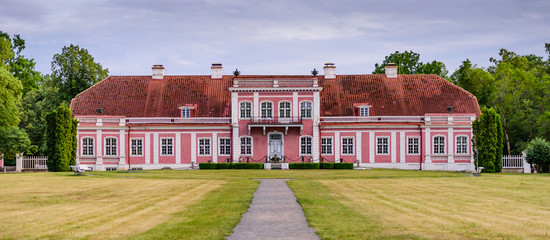 Sightseeing of Estonia. Sagadi manor museum in Lahemaa National Park.