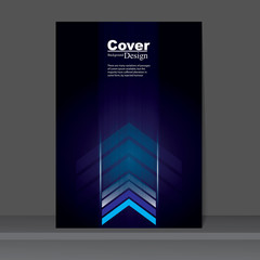 Cover Design with Digital Arrow Background