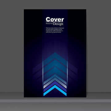 Cover Design with Digital Arrow Background