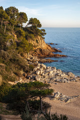 Beautiful Seascape  in Lloret de Mar, Costa Brava, Catalonia