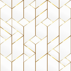 gold frame mosaic seamless pattern