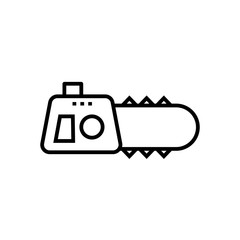 Electric saw line icon, concept sign, outline vector illustration, linear symbol.