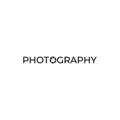 Fototapeta na wymiar Photography Logo Design Vector Template. Minimalist, Simple, Modern, Camera, Lens, Focus.