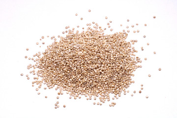 Quinoa Seeds Isolated on White Background